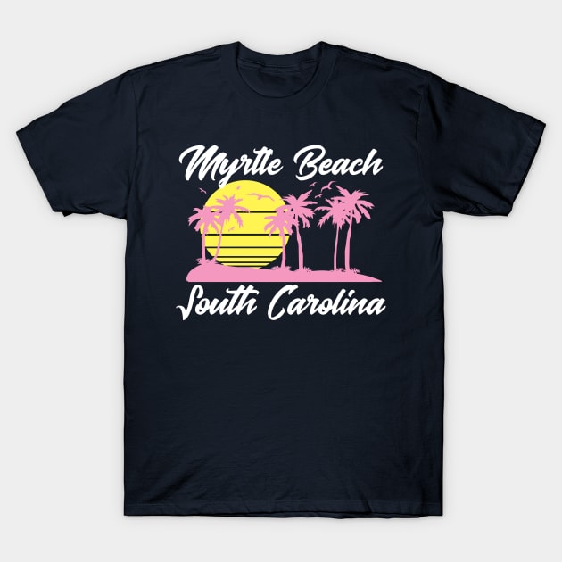 Myrtle Beach South Carolina (White) T-Shirt by DetourShirts